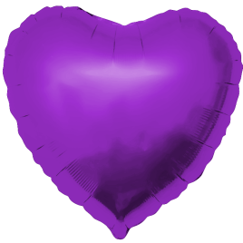 Шар Фиолетовый, Сердце (18''/46 см)