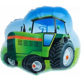 Шар фольгированный фигура Трактор зеленый 26"/66 см Fa