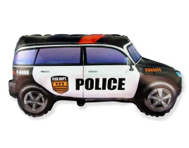 Шар фольгированный фигура Полицейская машина черная 32"/81см FM