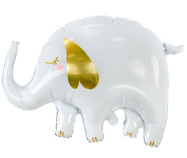 Шар фольгированный фигура Слон серый 28"/71 см Вес