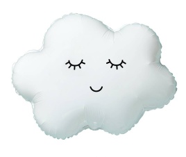 Шар фольгированный фигура Воздушное облако белое 30"/76 см Gr