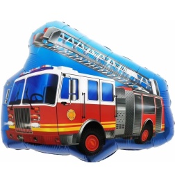 Шар фольгированный фигура Пожарная машина с лестницей 28"/71см Fa