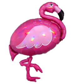 Шар фольгированный фигура Фламинго с переливами 34"/86 см Gr