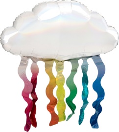 Шар фольгированный фигура Облако с дождиком 30"/76 см An
