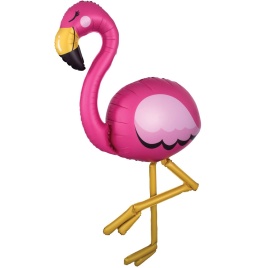 Шар фольгированный ходячая фигура, Фламинго 68''/173 см An